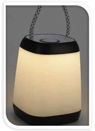 Luxen LED-Tischlampe LED-Leuchte batteriebetrieben LED-Schreibtischampe dimmbar 12x9 cm