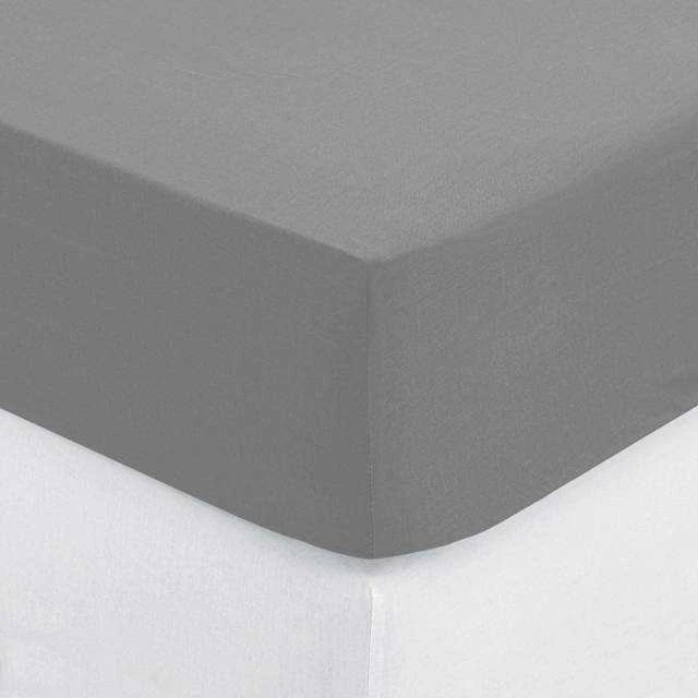 Atmosphera Atmosfera Atmosfera Įtaisytas apatinis paklodės pilkas 140 x 190 cm
