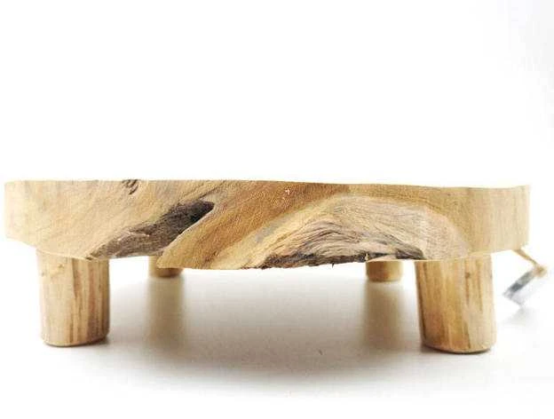 Excellent Housware Home Styling Collection Serviravimo lenta medinė 30 cm su kojomis