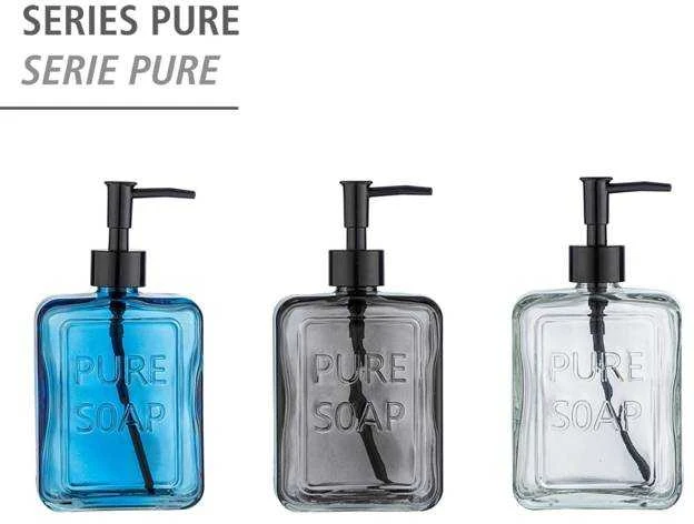 PURE liquid soap dispenser, glass, 550 ml, WENKO