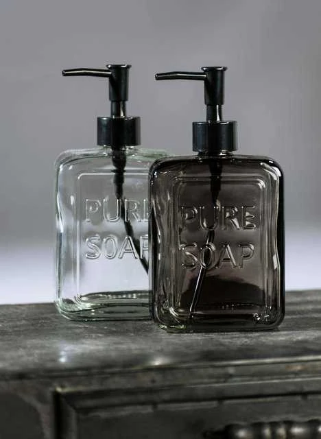 PURE liquid soap dispenser, glass, 550 ml, WENKO
