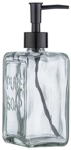 PURE skysto muilo dozatorius, skaidrus stiklas, 550 ml, WENKO