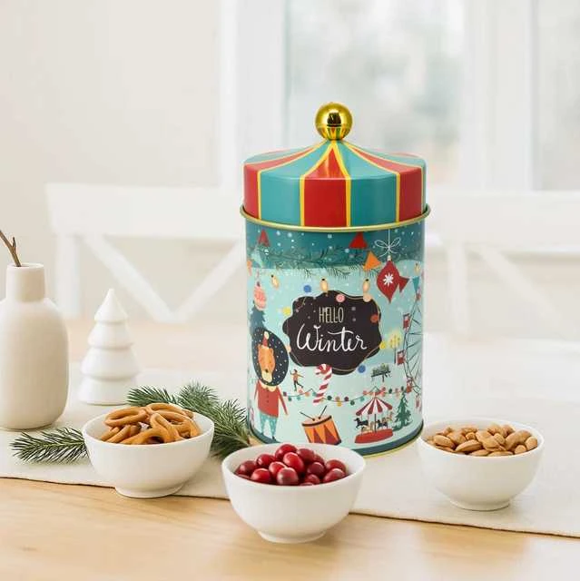 Home Styling Collection FIABA sausainių skardinė cirko palapinė, 1 l