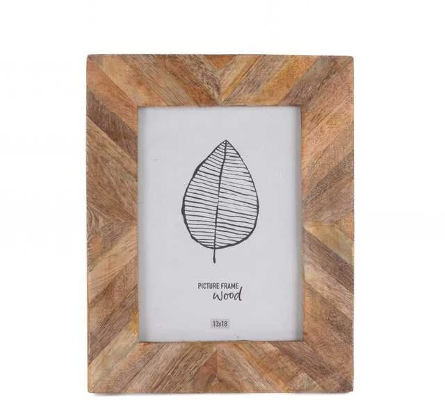 Home Styling Collection rėmelis PATCHWORK mango medžio nuotraukų rėmelis, 19 x 24 cm