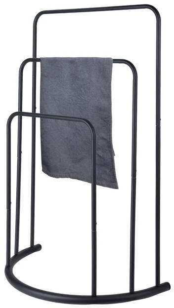 Bathroom Solutions Rankšluosčių kabykla, juoda, 49,5x75cm, metalas