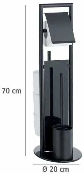 RAVINA tualetinio popieriaus ir šepečio stovas, 3 viename