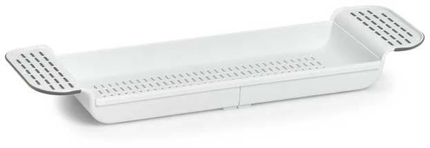 Reguliuojamo pločio vonios lentyna, 55 - 78 cm, balta, ZELLER