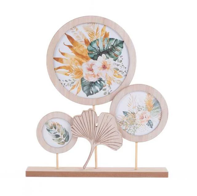 Nuotraukų rėmelis Home Styling Collection Rėmas 3 nuotraukoms, apvalus, Ø 7,5 cm, Ø 10,5 cm, Ø 17 cm
