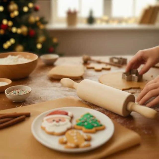 La Cucina MIRLI kepimo rinkinys vaikams, medinis kočėlas ir 3 formelės