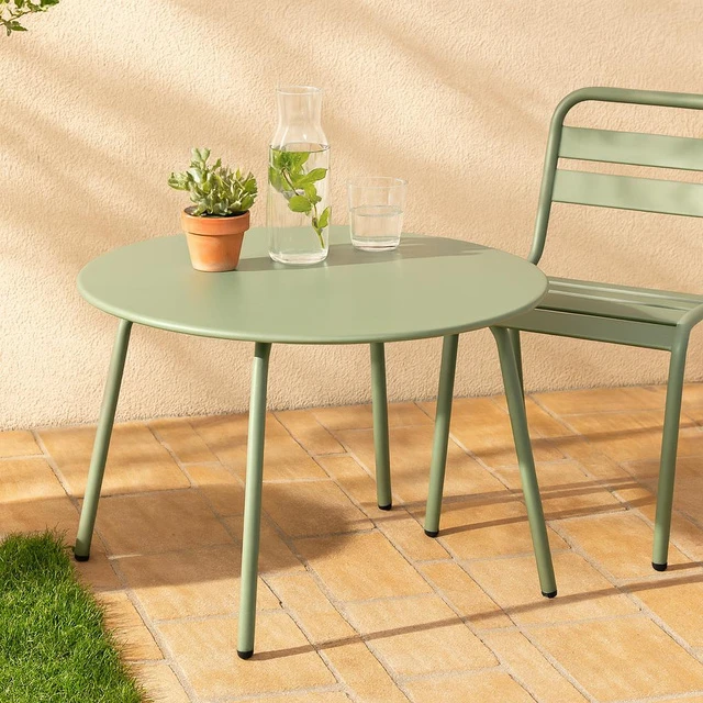 Steel Apvalus plieno terasos stalas RONDO, Ø 70 cm x 40 cm