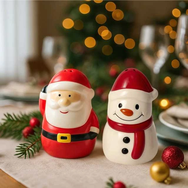Tadar Druskinė ir pipirinė NOELUNE Kalėdų Senelis ir sniego senis
