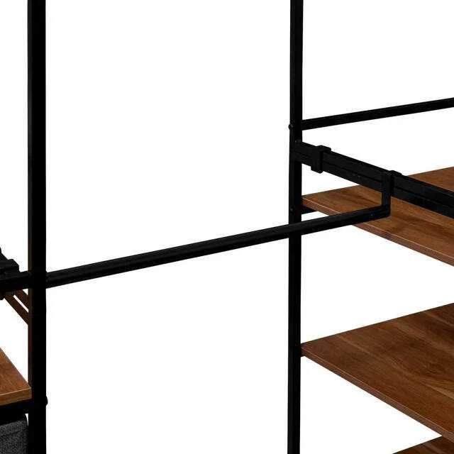 5five Simply Smart Sandėliavimo modulis: 3 stalčiai, 4 lentynos, stulpai, 180x47x198 cm