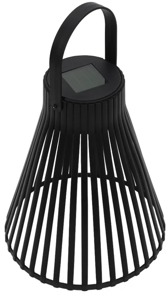 Home Styling Collection Saulės žibintas, juodas, 23 cm