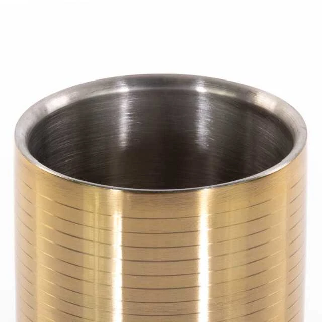 Excellent Houseware Nerūdijančio plieno butelių šaldytuvas, Ø 12 cm, auksinė