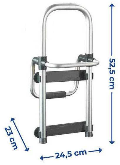 Maximex Secura bathtub handrail, sidabrinis, aluminum