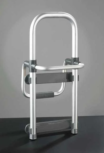 Maximex Secura bathtub handrail, sidabrinis, aluminum