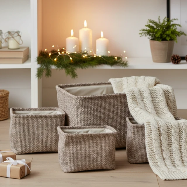 Home Styling Collection Sandėliavimo krepšelių rinkinys, 4 vnt.