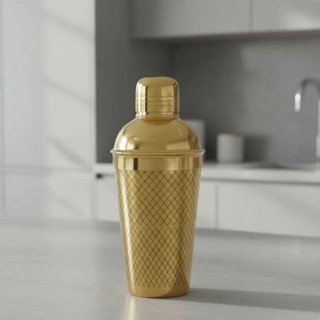 Steel Nerūdijančio plieno kokteilių plaktuvė su graviravimu, 650 ml