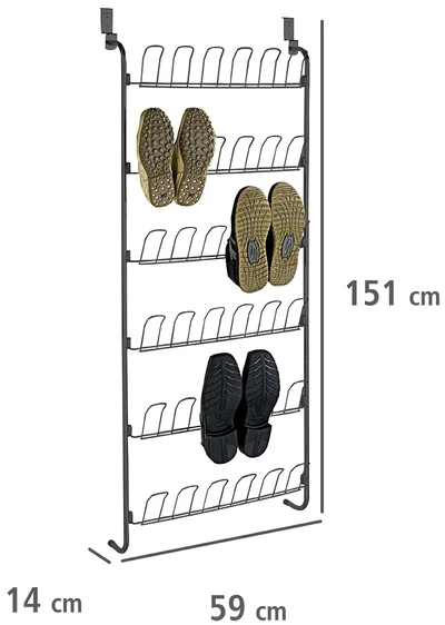 Wenko Batų organizatorius metalinėms durims, 18 porų, WENKO