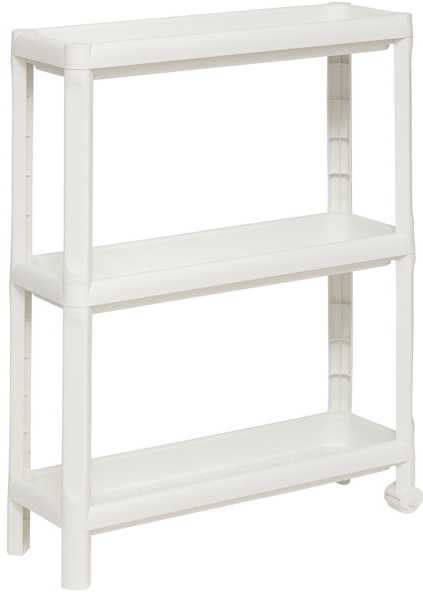 5five Simply Smart Siaura 3 pakopų vonios lentyna NIV iš plastiko, 52 x 17 x 70,5 cm
