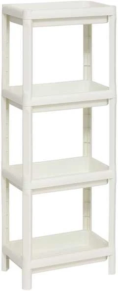 5five Simply Smart Siaura plastikinė vonios lentyna NIV 4 lygių, 37,5 x 22,5 x 100 cm