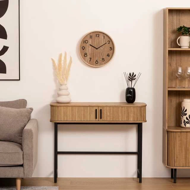 Atmosphera Sieninis laikrodis "Ivana", minimalistinis ciferblatas, Ø 38 cm
