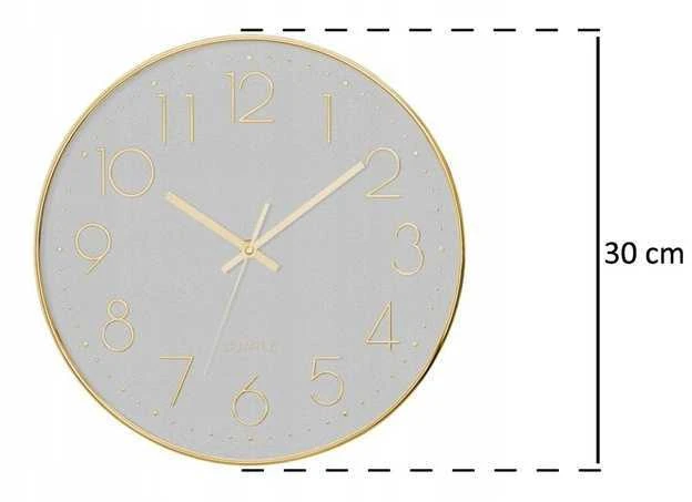 Atmosphera Sieninis vaikų kambario laikrodis su tyliu mechanizmu, baltas, 30 cm Ø