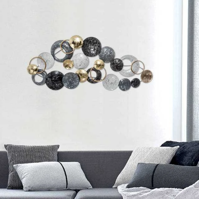 Atmosphera Sienų apdaila DECO, metalas, 93x43 cm, pilkai auksinis
