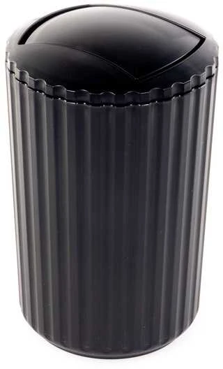 Šiukšlių dėžė, Sūpynės, juodos spalvos, 3l, WENKO