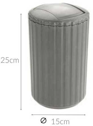 Šiukšlių dėžė, Swing Bin, spalva taupe, 3l, WENKO