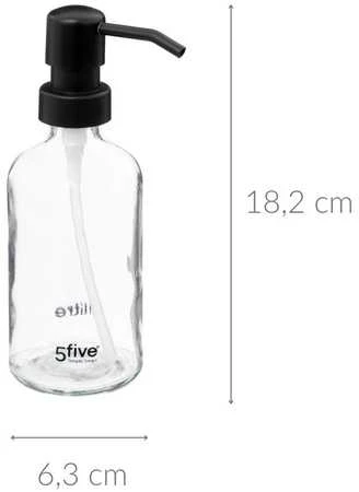 5five Simply Smart Skysto muilo dozatorius, stiklinis, 250 ml