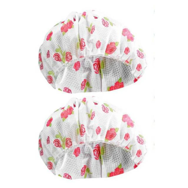 Maximex PIECES Tinklelis plaukams miegoti, 2 vnt., Ø 34 cm, rožių raštas