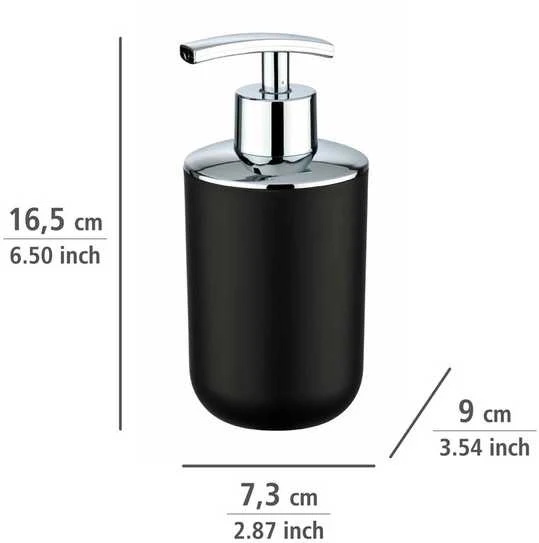 SOAP Dispenser BRASIL, juodas, 320 ml, WENKO
