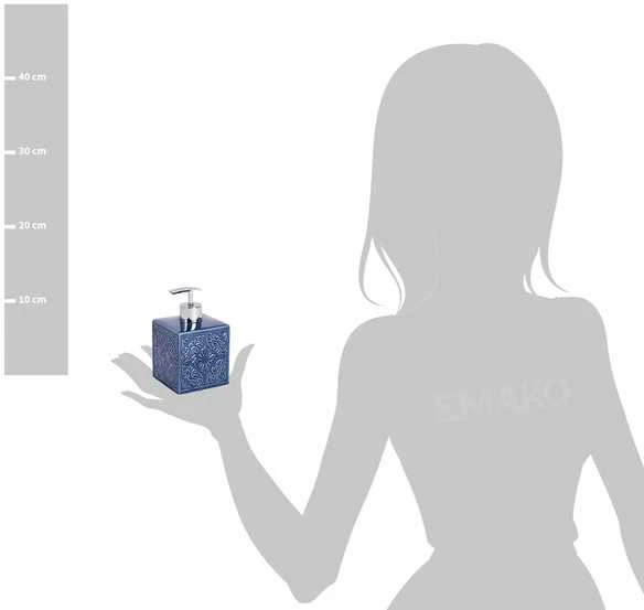 Soap Dispenser CORDOBA DARK Mėlynas - 500 ml, WENKO