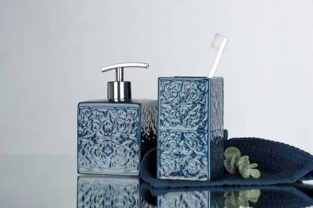 Soap Dispenser CORDOBA DARK Mėlynas - 500 ml, WENKO