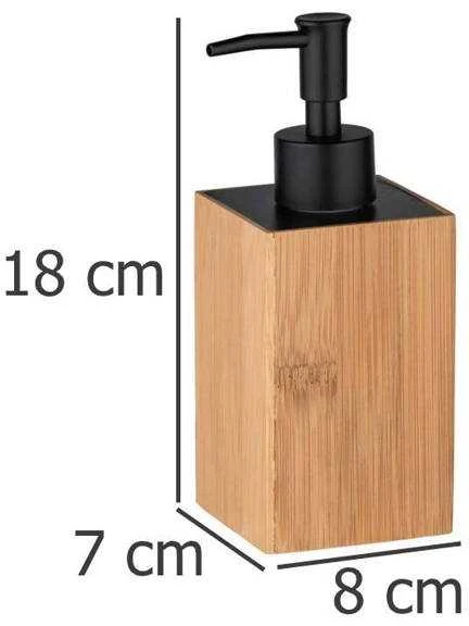 Wenko muilo dozatorius Padua Bamboo skysto muilo dozatorius, bambukinis, 210 ml, WENKO