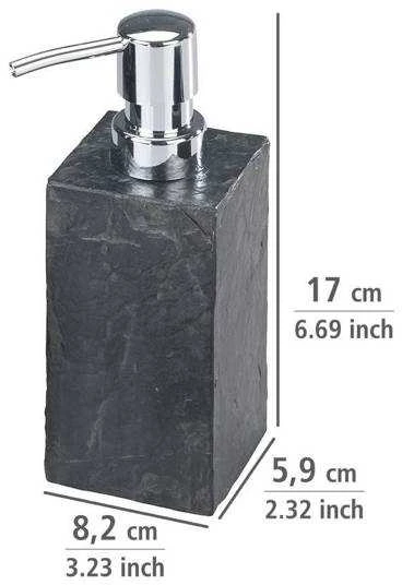 Wenko Muilo dozatorius muilo dozatorius 250 ml antracito polikarbonatas