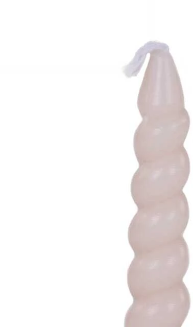 Home Styling Collection Spiralinės parafino stalo žvakės, 10 cm