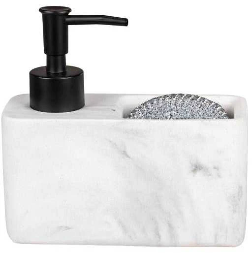 RESA MARBLE indų skysčių dozatorius su kempinės skyreliu, WENKO