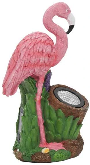 ProGarden Spotlight Sodo figūrėlė flamingas su prožektoriumi, 24 x 24 x 10,5 cm