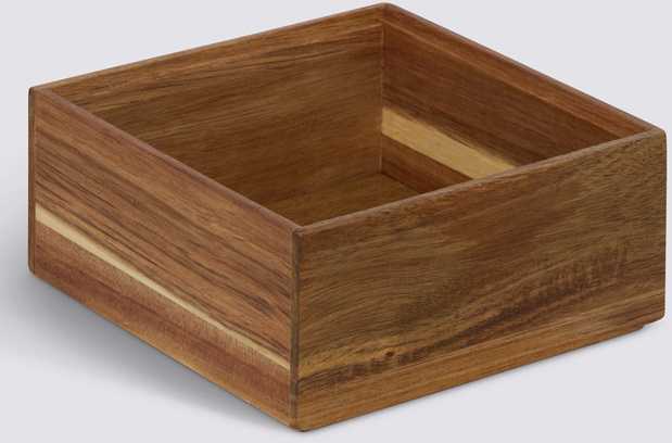 5five Simply Smart Kvadratinė medinė organizatorius TIDY SMART, 15 x 15 x 7 cm