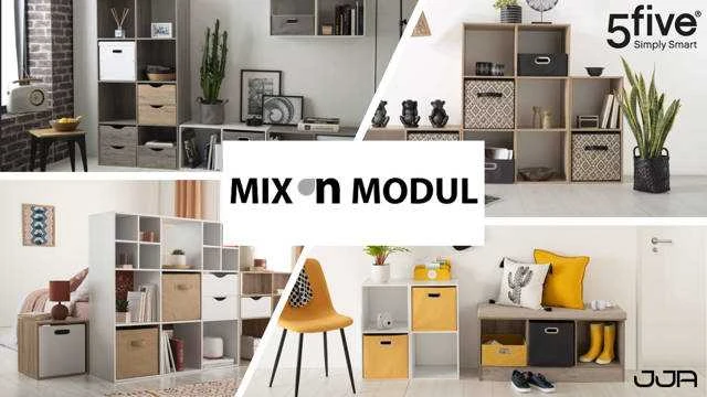 5five Simply Smart Stačiakampis laikymo konteineris, 15 x 31 x 15 cm