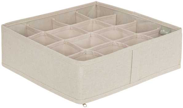 5five Simply Smart Stalčių organizatorius DRESSY, 16 skyrių, 31 x 31 cm