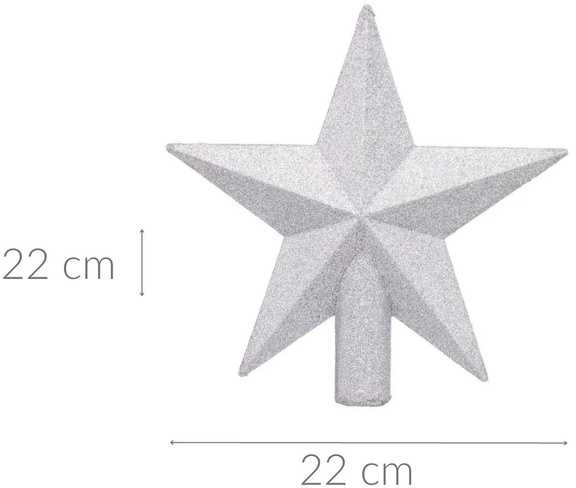 Atmosphera Star Kalėdų eglutės viršūnei, 22 cm