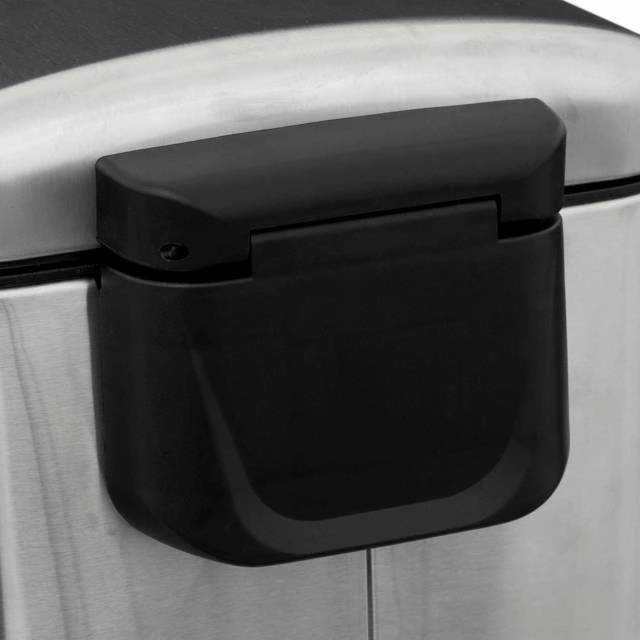 5five Simply Smart Steel Ariane siaura šiukšlių dėžė, nerūdijančio plieno, su pedalu, 30 l
