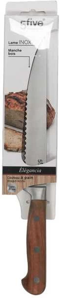 Secret De Gourmet Steel ELEGANCIA duonos pjaustyklė, nerūdijantis plienas, 33 cm