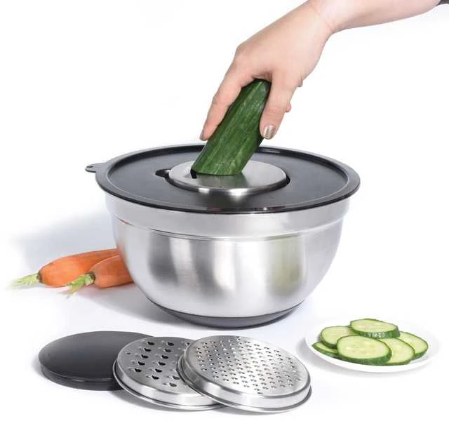 Excellent Houseware Maišymo dubuo su tarka plieninė 4,5 l