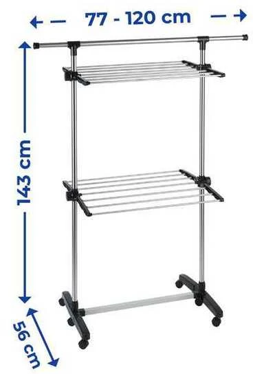 Maximex Steel Nerūdijantis plienas laundry dryer, 77-120 cm