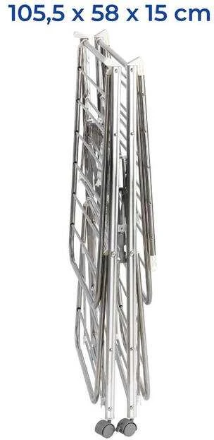 Wenko Steel Skalbinių džiovykla MOBILE sulankstoma, nerūdijančio plieno