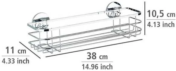 Wenko Steel Turbo-Loc sieninė lentyna MAXI, nerūdijančio plieno